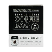 Load image into Gallery viewer, Premium Blend - Single Serve T-bag Style Coffee - 8 Pouches Per Box
